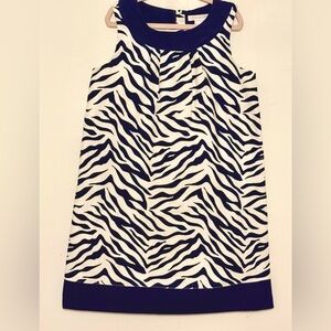 Janie and Jack Blue Zebra Dress